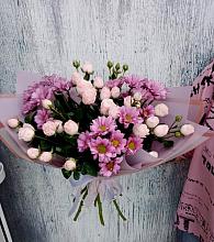 Букет цветов из:  Розы и Хризантемы #REPLACE_PRED# Москве
